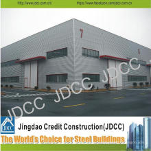 Bâtiment d&#39;entrepôt de structure en acier légère de galvanisation de haute qualité